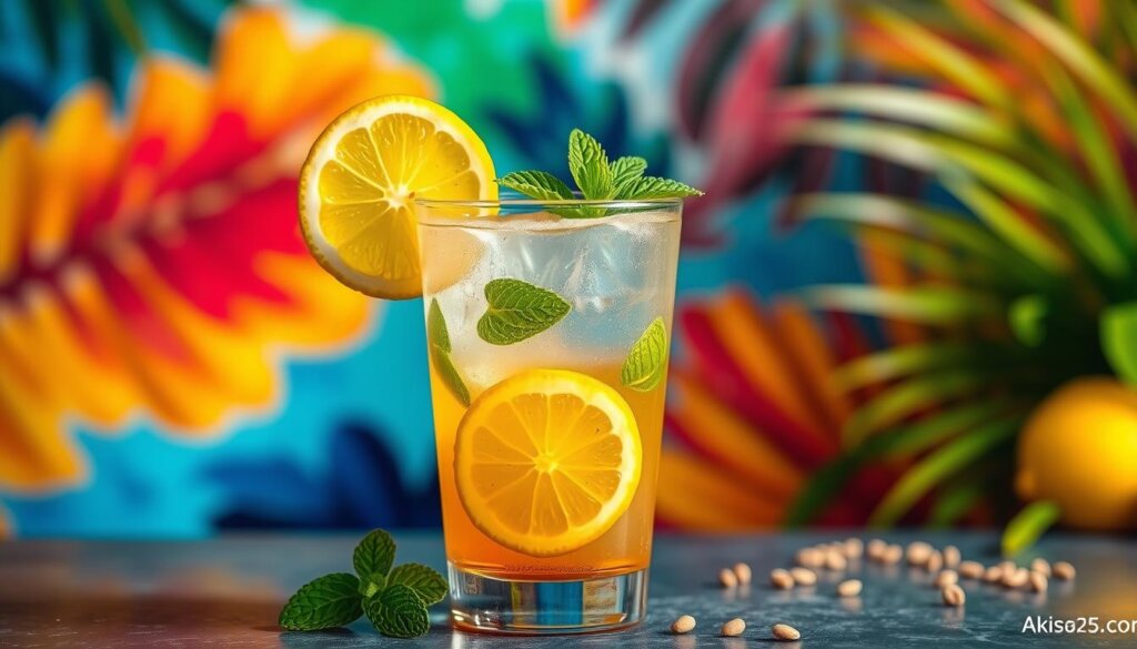 Malaysian ginger lemon detox drink
