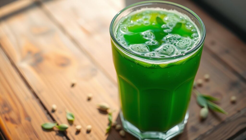 green barley powder drink