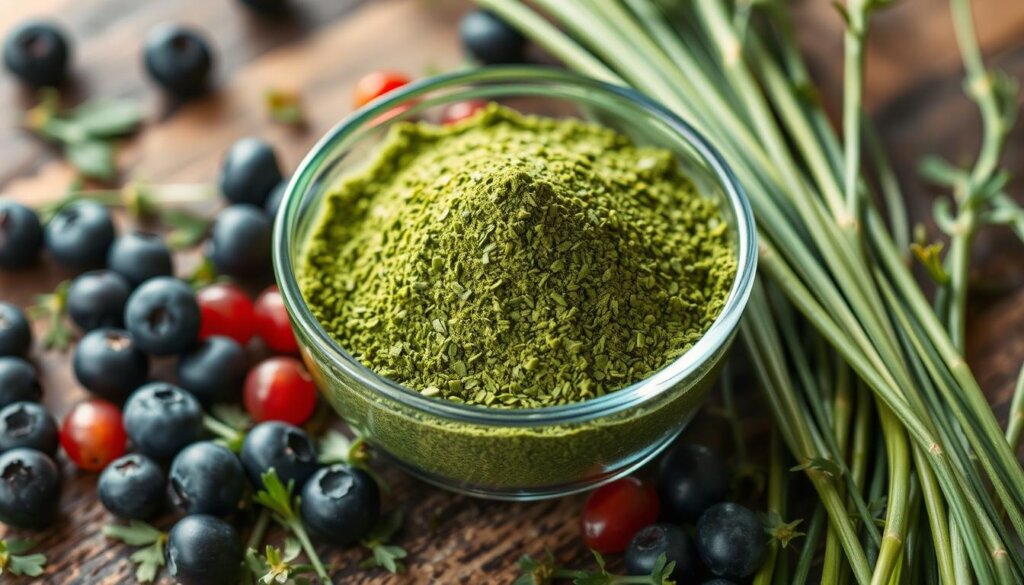 Barley grass powder antioxidants