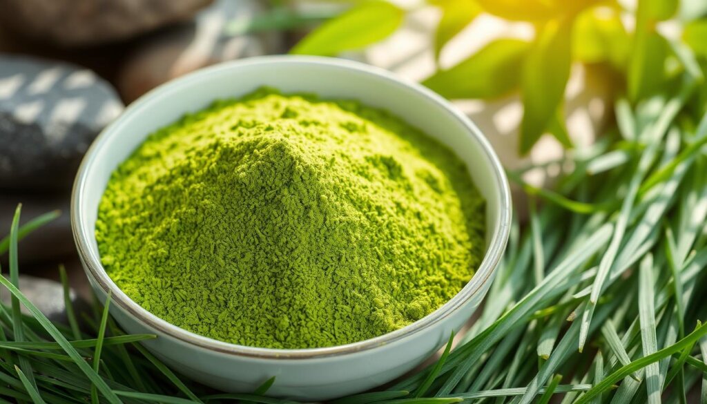 Barley grass powder supplement