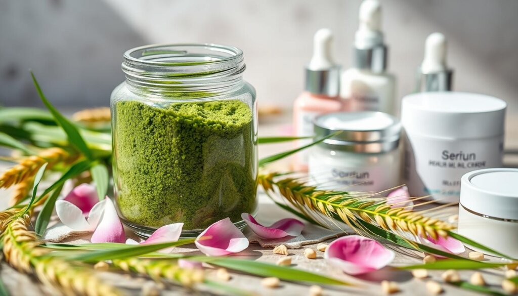 barley grass powder skincare