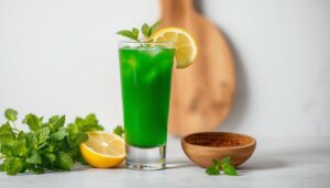 Chlorophyll drink for better digestion