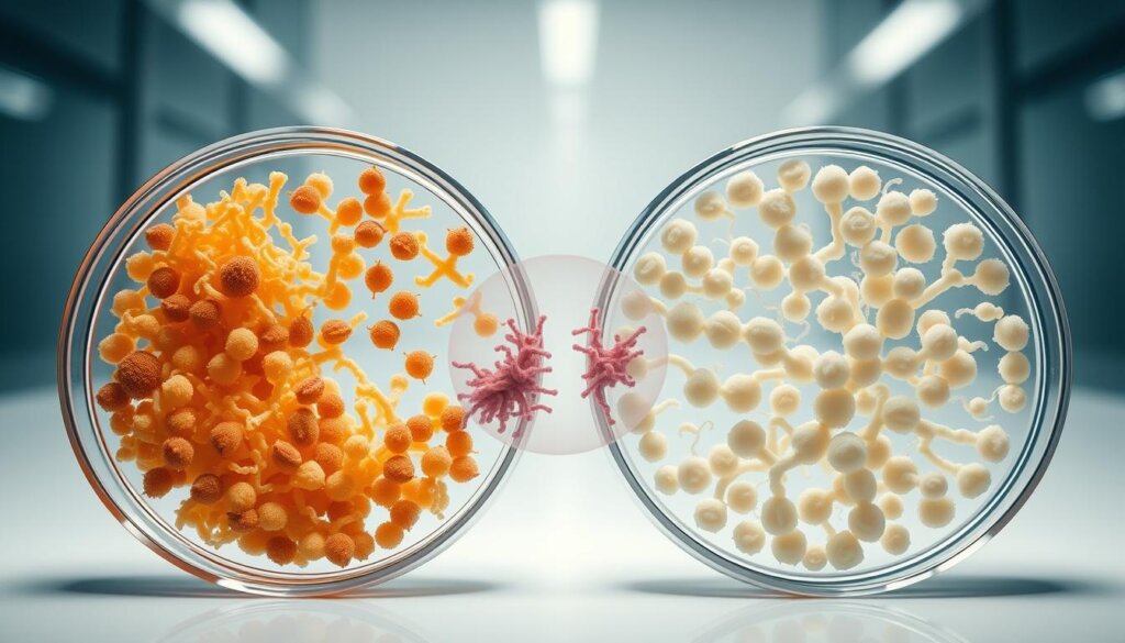 microbial content comparison