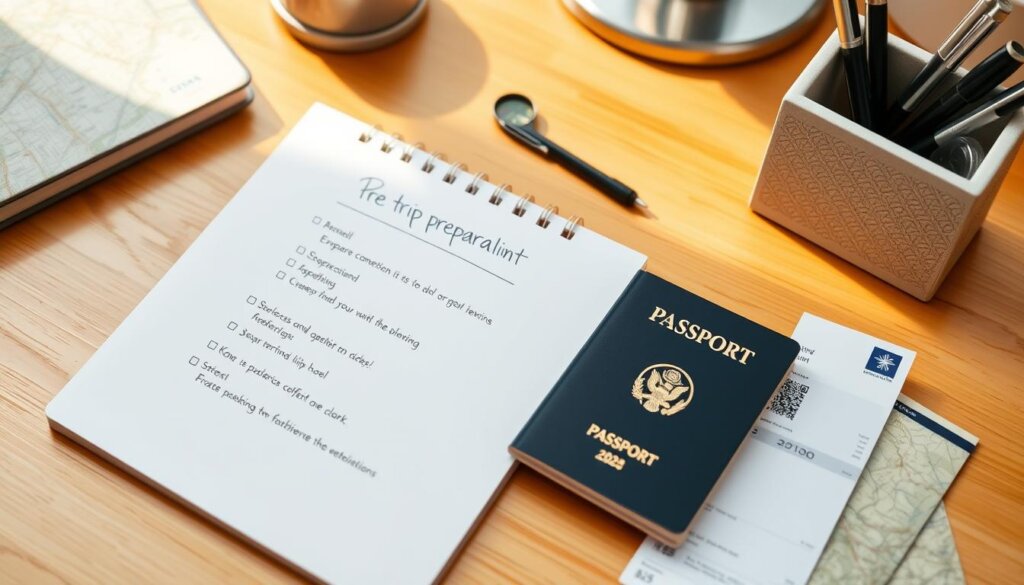 pre-trip preparation checklist