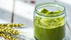 Barley green powder for skin