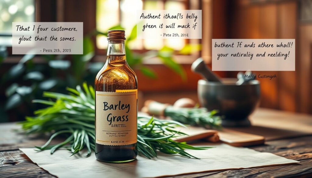 Customer testimonials barley grass supplement