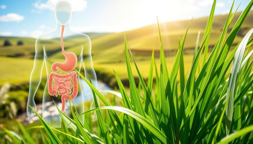 Digestive health benefits of barley grass