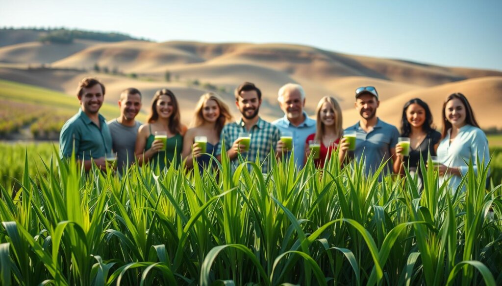 Customer success stories with barley grass