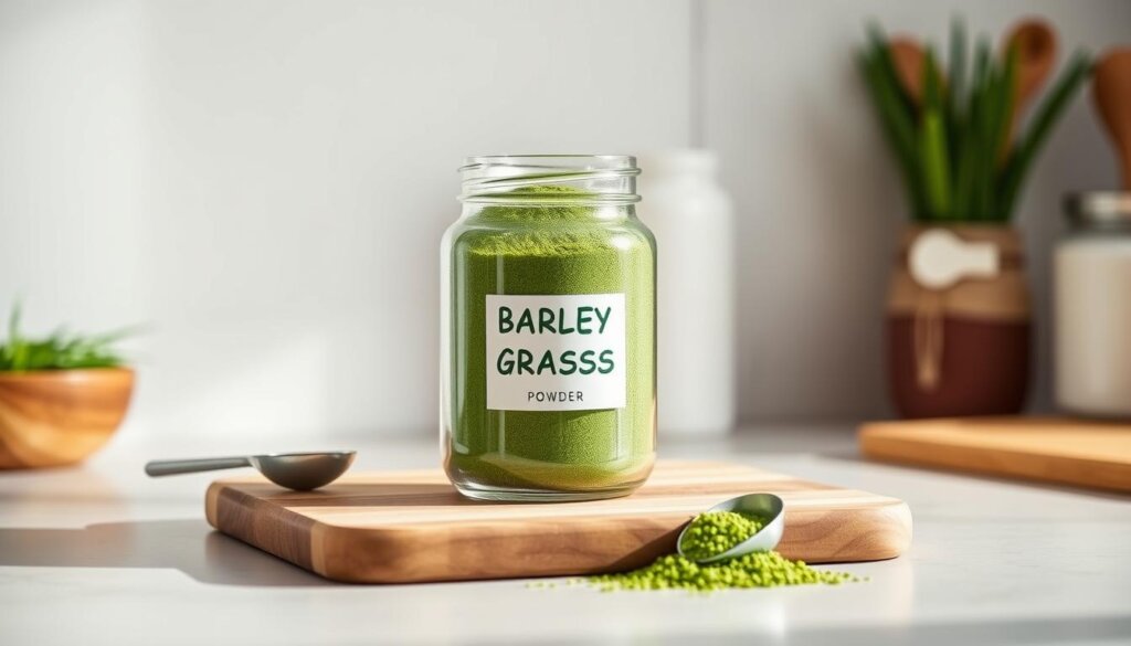 Proper storage barley grass powder